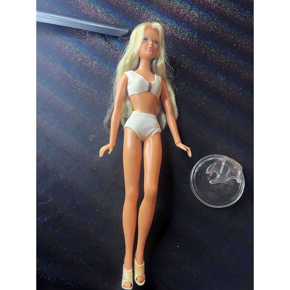 Vintage TUESDAY TAYLOR DOLL Blonde/Brown Hair Color Change‎ Swivels 1975 Ideal